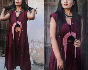 Front shaped jacket Front shaped jacket