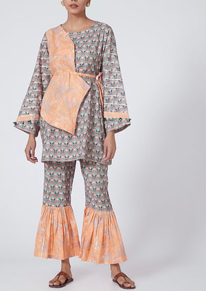 Panelled topwith sharara Panelled topwith sharara