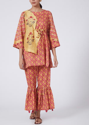 Short kurta sharara set Short kurta sharara set