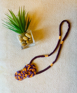 Purple-yellow ring neck piece Purple-yellow ring neck piece