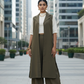Coll set olive