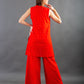 Red shoulder flap set